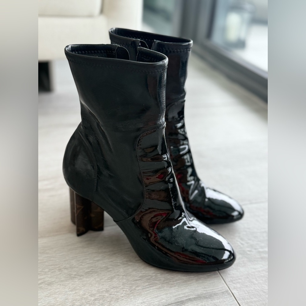 Louis Vuitton LV Monogram Patent Leather Boots